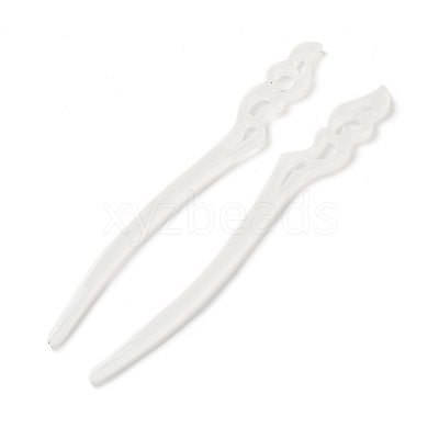 Opaque Acrylic Hair Sticks OHAR-C011-03B-1