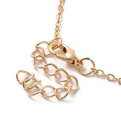 Alloy Rhinestone Hands with Heart Pendant Necklace LS-NJEW-A017-02G-1