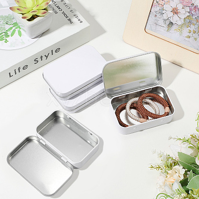 4Pcs Iron Jewelry Storage Boxes with Hinged Lid CON-SP0001-20D-1