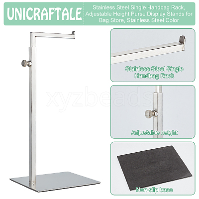 201 Stainless Steel Single Handbag Rack ODIS-WH0001-68-1
