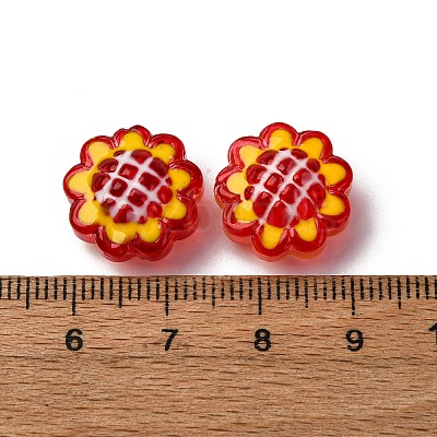 Glass Enamel Beads GLAA-C038-02F-1