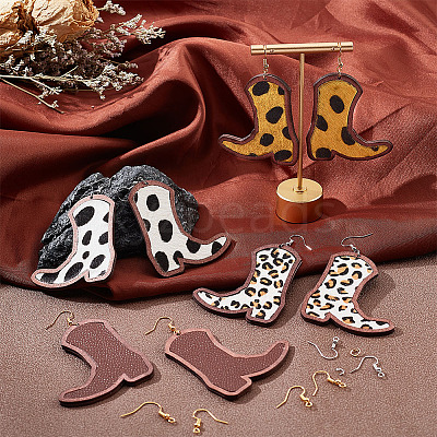 DIY Boot Dangle Earring Making Kit DIY-OC0009-74-1