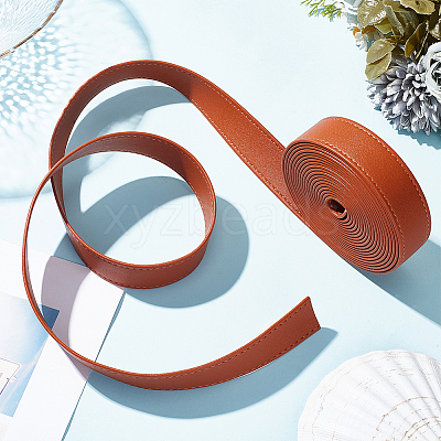 4M Flat Imitation Leather Cord LC-WH0011-03B-02-1