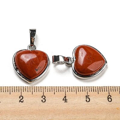 Natural Red Jasper Pendants G-I358-A21-1