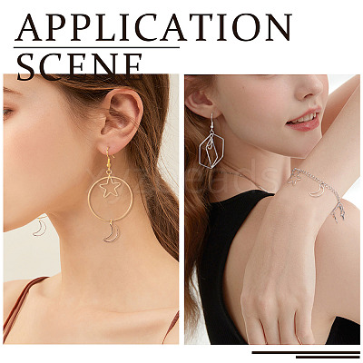 40Pcs 16 Style Alloy Linking Rings FIND-PJ0001-27-1