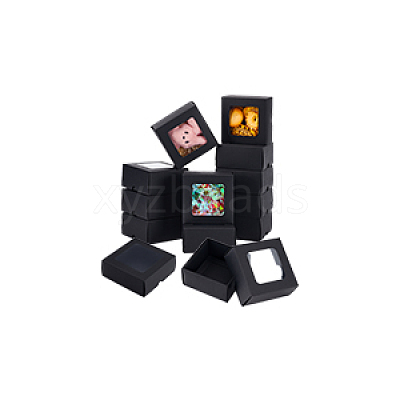 Square Kraft Paper Storage Gift Boxes CON-WH0095-100B-02-1