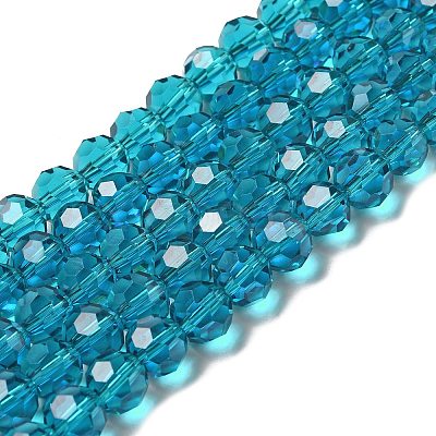 Transparent Glass Beads X-EGLA-A035-T10mm-D12-1