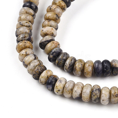 Natural Sesame Jasper/Kiwi Jasper Beads Strands G-T140-84-1