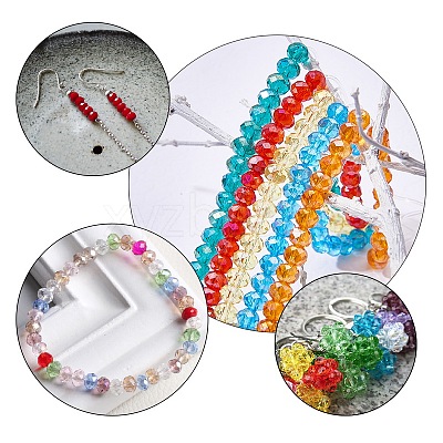 Electroplate Glass Beads EGLA-PH0003-04-1