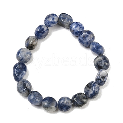 Natural Blue Spot Jasper Beads Strands GG-CBA787B-A29-1