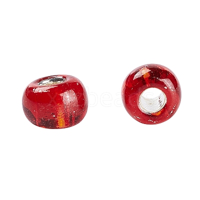 8/0 Transparent Glass Round Seed Beads SEED-J010-F8-25-1