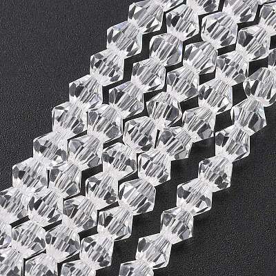 Transparent Glass Beads Strands EGLA-A039-T6mm-D13-1