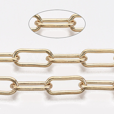 Unwelded Iron Paperclip Chains CH-S125-09B-LG-1