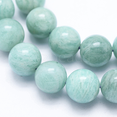 Natural Amazonite Beads Strands G-F555-15-9mm-1