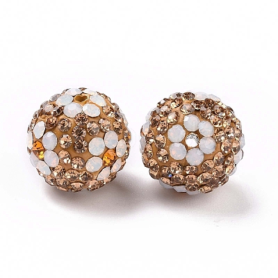 Polymer Clay Rhinestone Beads RB-L029-03-1