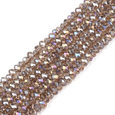 Electroplate Glass Beads Strands EGLA-A044-T1mm-B16-1