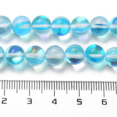 Transparent Glass Beads GLAA-B022-8mm-17-1
