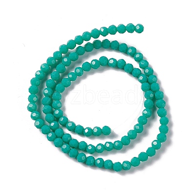 Faceted(32 Facets) Glass Beads Strands EGLA-J042-36A-M-1