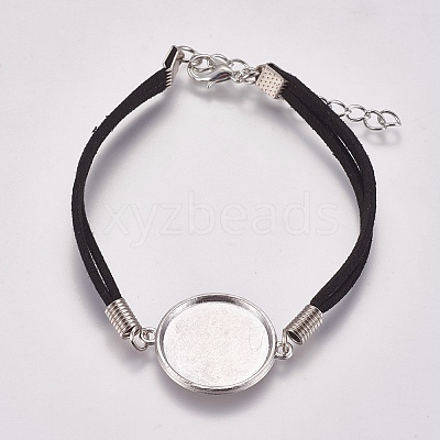 Faux Suede Bracelet Making MAK-WH0007-01D-1