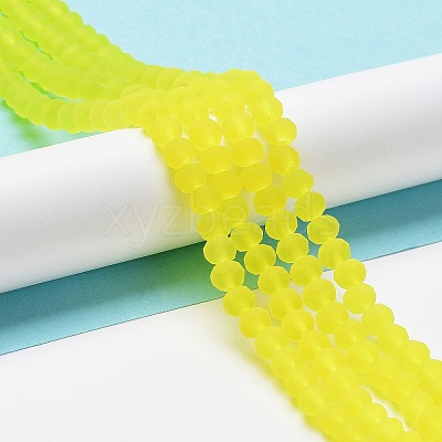 Transparent Glass Beads Strands EGLA-A034-T8mm-MD29-1