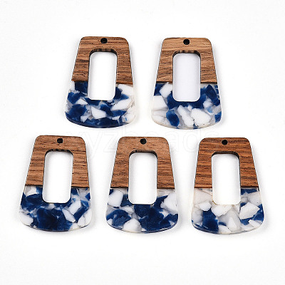 Resin and Walnut Pendants FIND-R051-02C-1