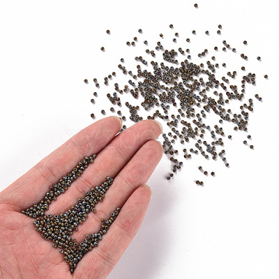 12/0 Grade A Round Glass Seed Beads SEED-Q008-M602-1