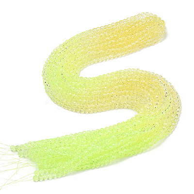 Transparent Glass Beads Strands X-GLAA-E036-07Z-03-1