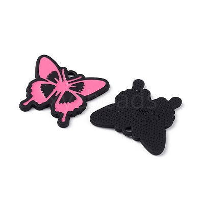 Spray Painted Alloy Pendants PALLOY-K001-40-1