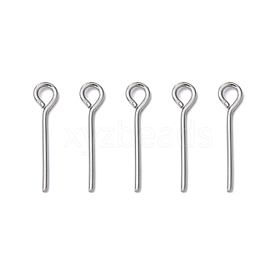 Tarnish Resistant 304 Stainless Steel Eye Pin X-STAS-R045-15mm-1