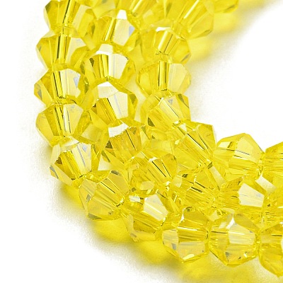 Transparent Electroplate Glass Beads Strands EGLA-A039-T3mm-A21-1