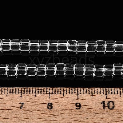 Transparent Glass Beads Strands GLAA-N065-4x4mm-A01-1