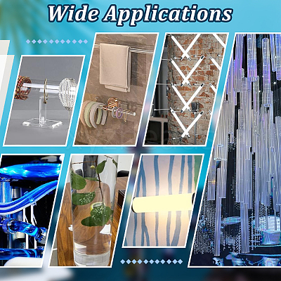 Transparent Acrylic Pipe AJEW-WH0475-51J-1
