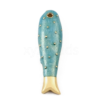 Brass Enamel Pendants KK-CBAF17A-06G-04-1