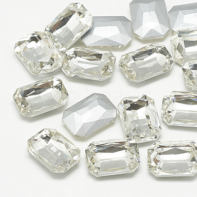 Pointed Back Glass Rhinestone Cabochons RGLA-T079-13x18mm-1