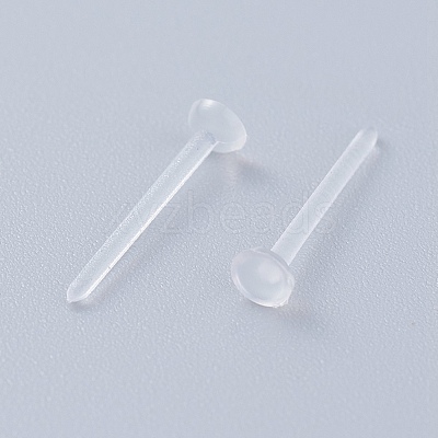 Eco-Friendly Plastic Stud Earring Findings KY-F009-08-A-1
