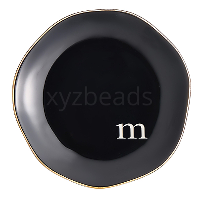 Round Ceramic Jewelry Dish AJEW-WH20067-015B-1