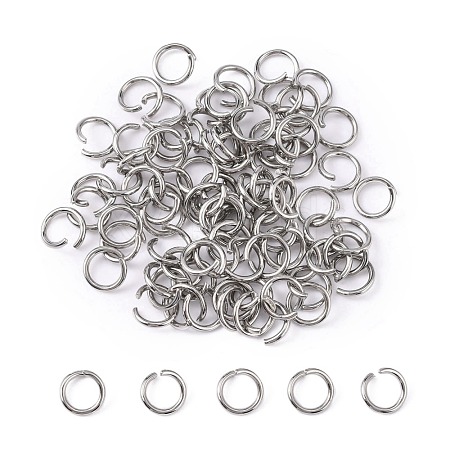 Tarnish Resistant 304 Stainless Steel Jump Rings STAS-R049-7x1mm-1