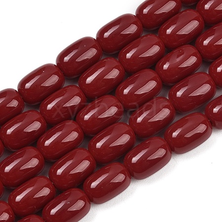 Opaque Glass Beads Strands X-GLAA-Z015-02G-1