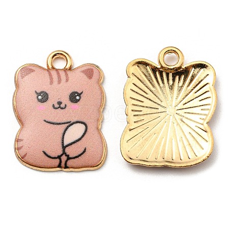 Printed Alloy Pendants ENAM-L042-07G-04-1