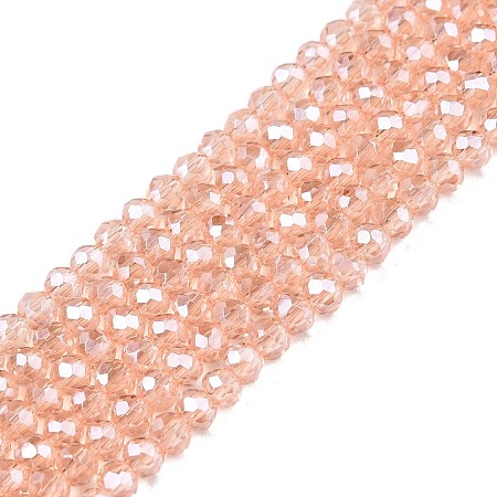 Electroplate Glass Beads Strands EGLA-A044-T1mm-A21-1