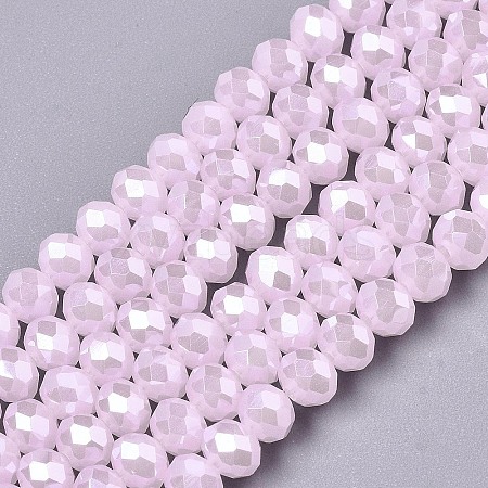 Electroplate Glass Beads Strands LS-EGLA-A034-J6mm-A03-1