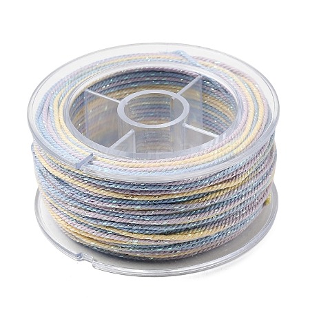 30M Segment Dyed Cotton & Metallic String Threads OCOR-F018-01F-1