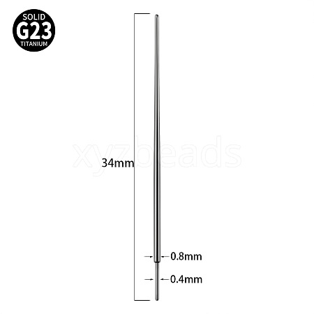 G23 Titanium Piercing Taper Insertion Pins WGC7943-05-1