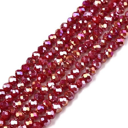 Electroplate Glass Beads Strands LS-EGLA-A044-P2mm-B02-1