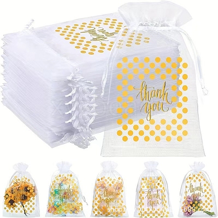 Organza DIY Craft Drawstring Bag PW-WG4E938-33-1