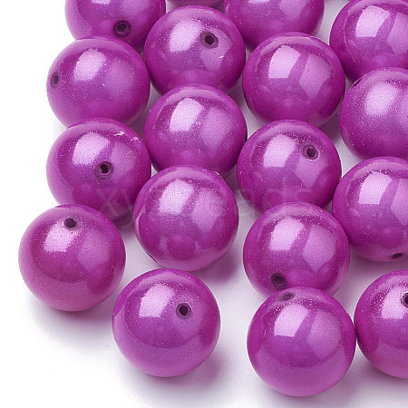 Spray Painted Acrylic Beads MACR-Q154-20mm-012-1