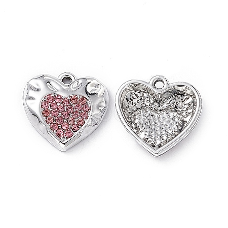 Alloy Rhinestone Pendants PALLOY-P287-17P-01-1