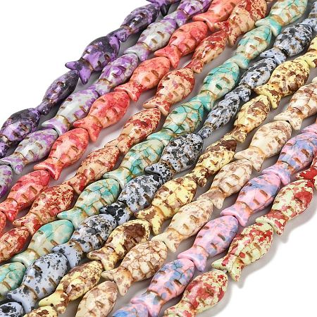 Synthetic Turquoise Beads Strands TURQ-F019-01-1