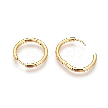 304 Stainless Steel Hoop Earrings EJEW-P177-G-26-1