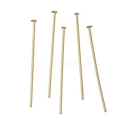 Brass Flat Head Pins KK-H502-01D-G-1